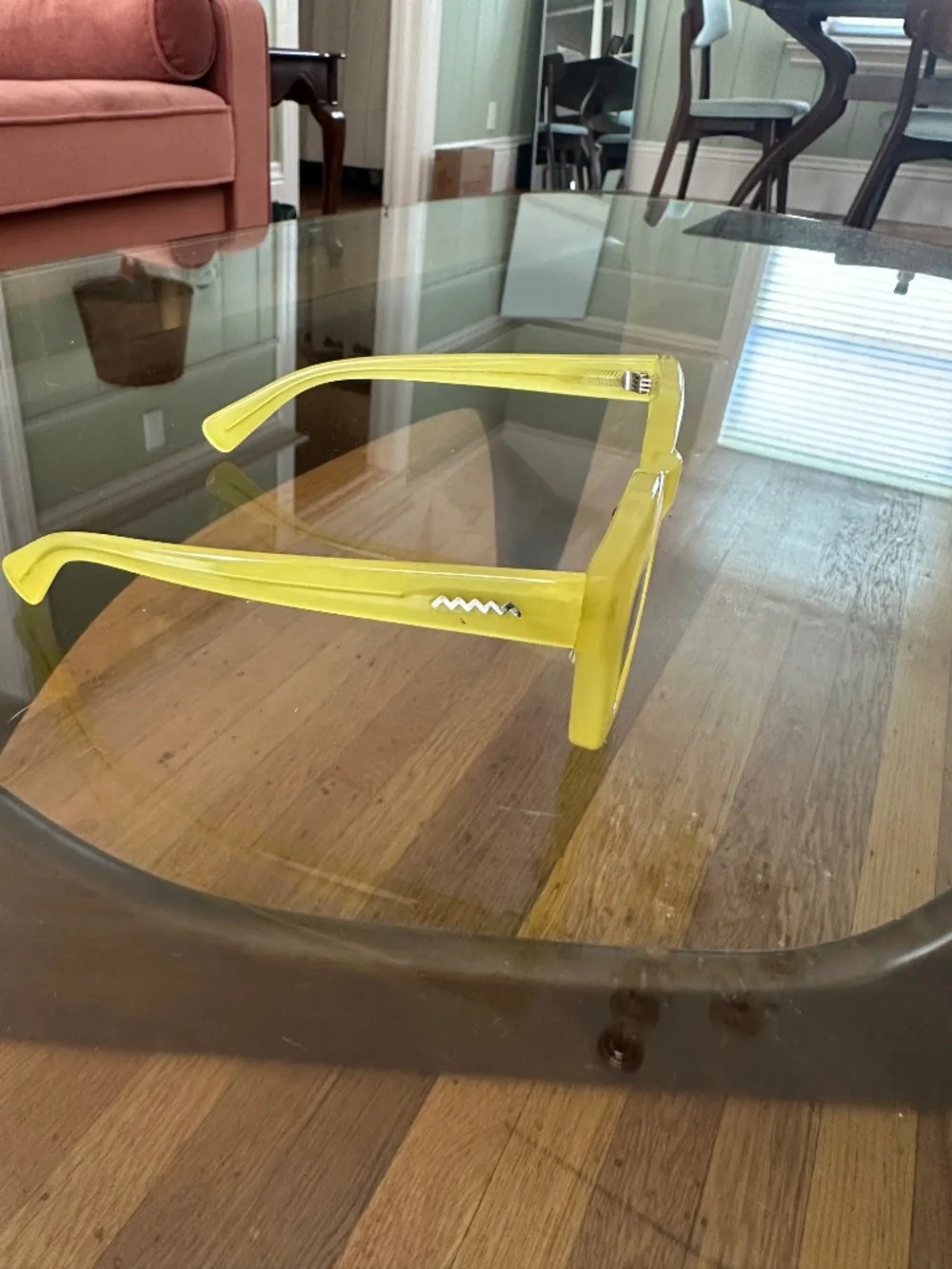 Brain dead yellow sun glasses
